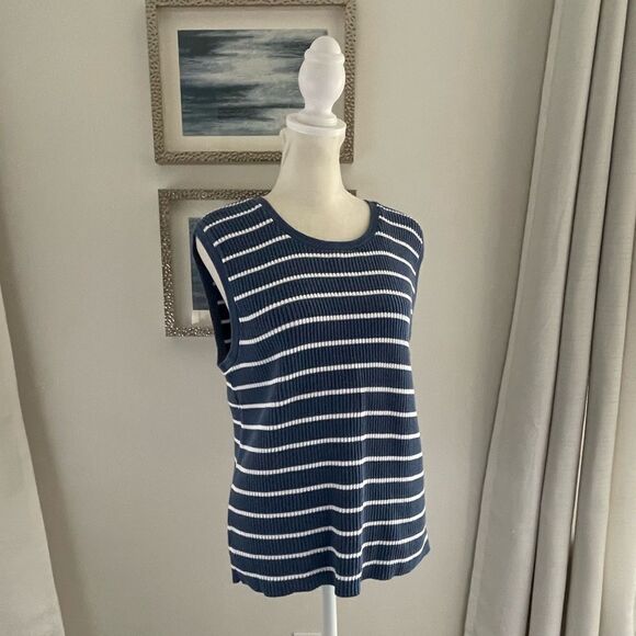 Pierre Cardin striped sweater vest size XL NWT - Picture 9 of 9